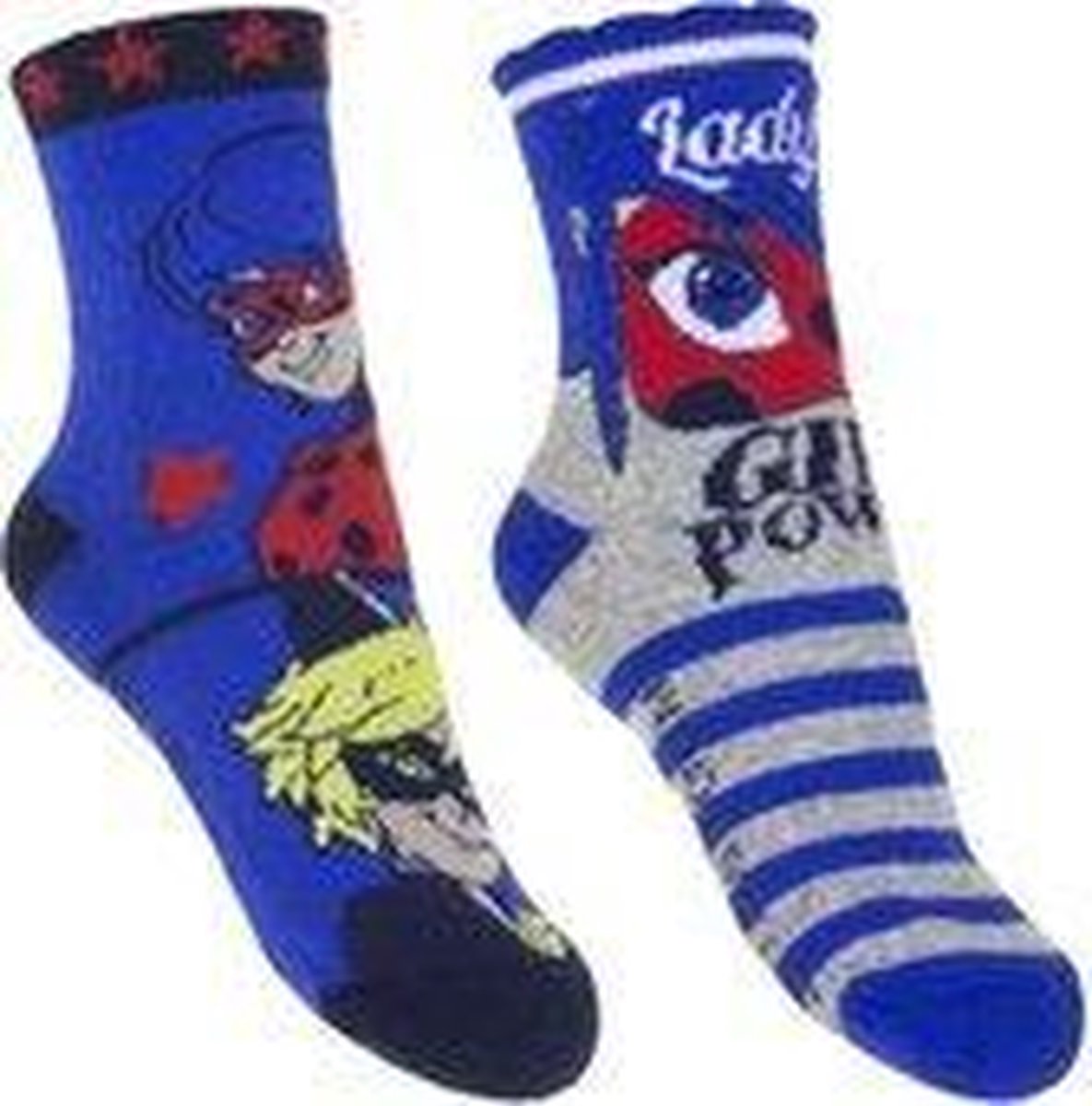 Miraculous ladybug - Badstof Antislip - sokken - 2 paar - maat 31-34
