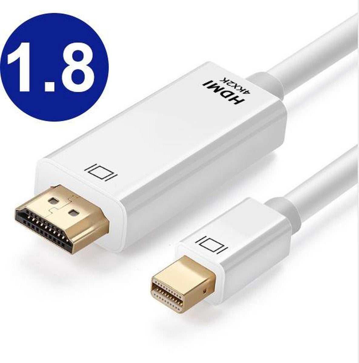 Mini Displayport naar HDMI Kabel - Mini DP naar HDMI Adapter - 1.8 Meter