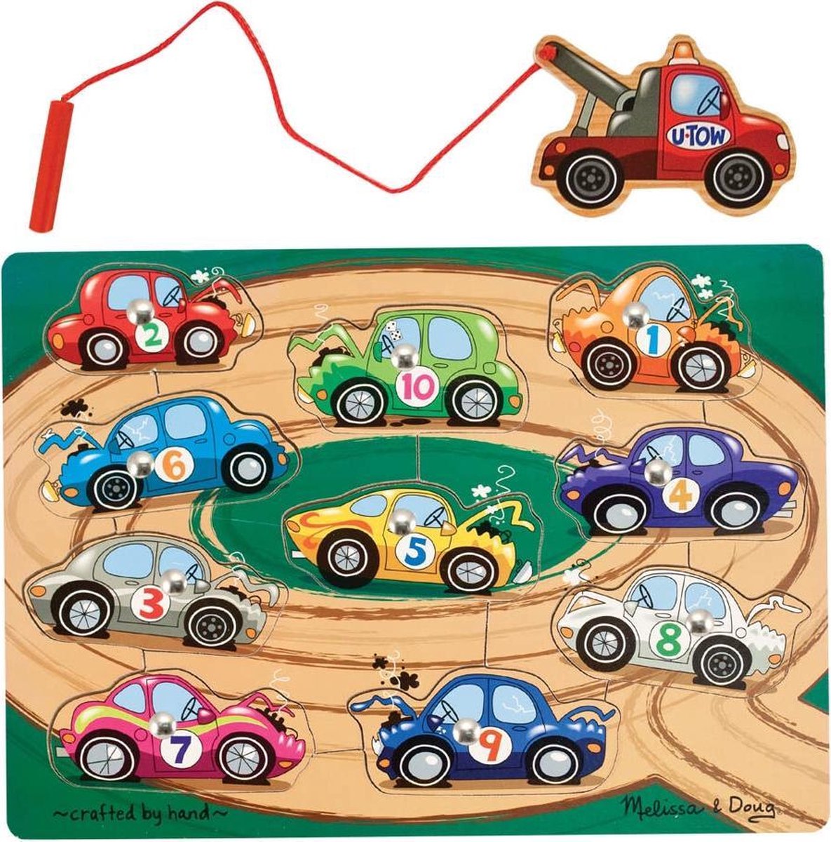 Melissa & Doug - Magnetic Wooden Game - Tow Truck
