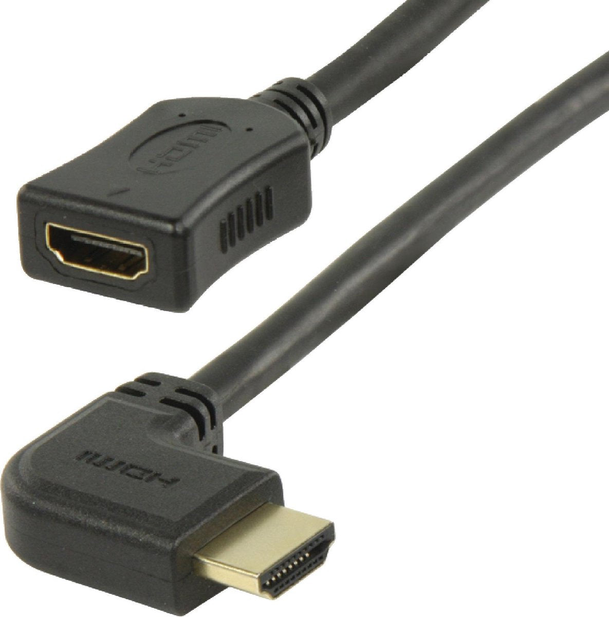 Coretek HDMI adapter - 90° haaks naar links - versie 1.4 (4K 30Hz) - 0