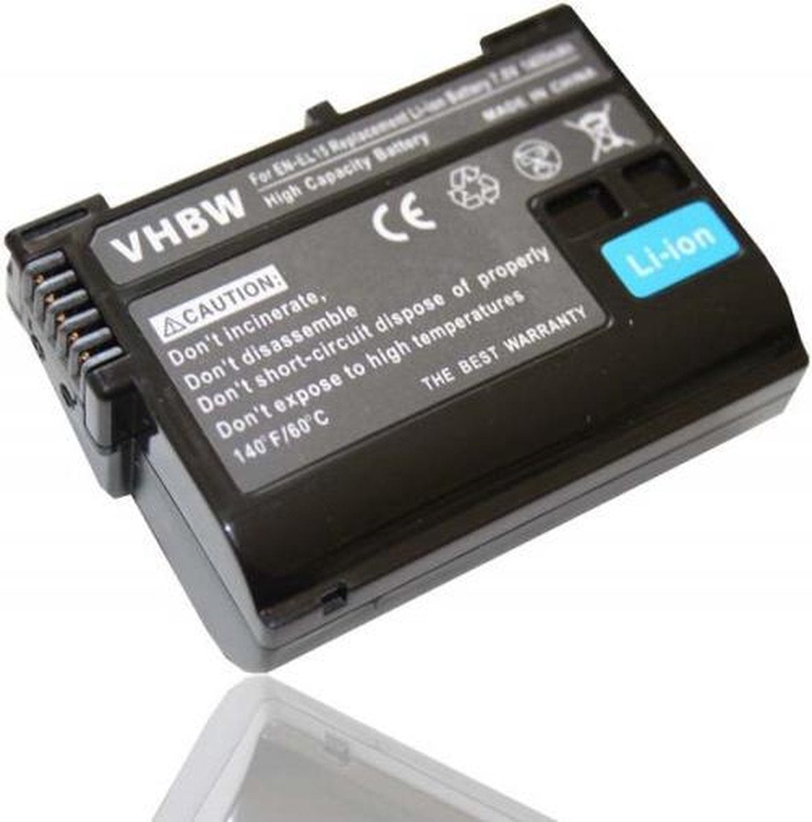 VHBW Camera accu compatibel met Nikon EN-EL15 / 1400 mAh
