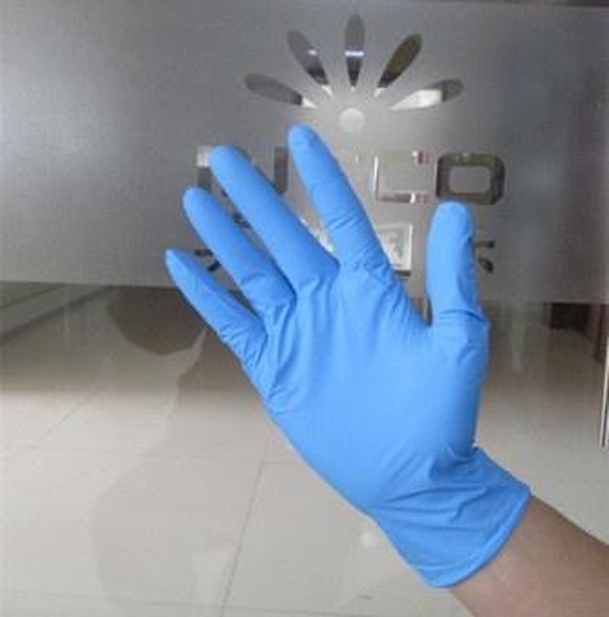 Nitril Onderzoekhandschoenen Maat M Blauw