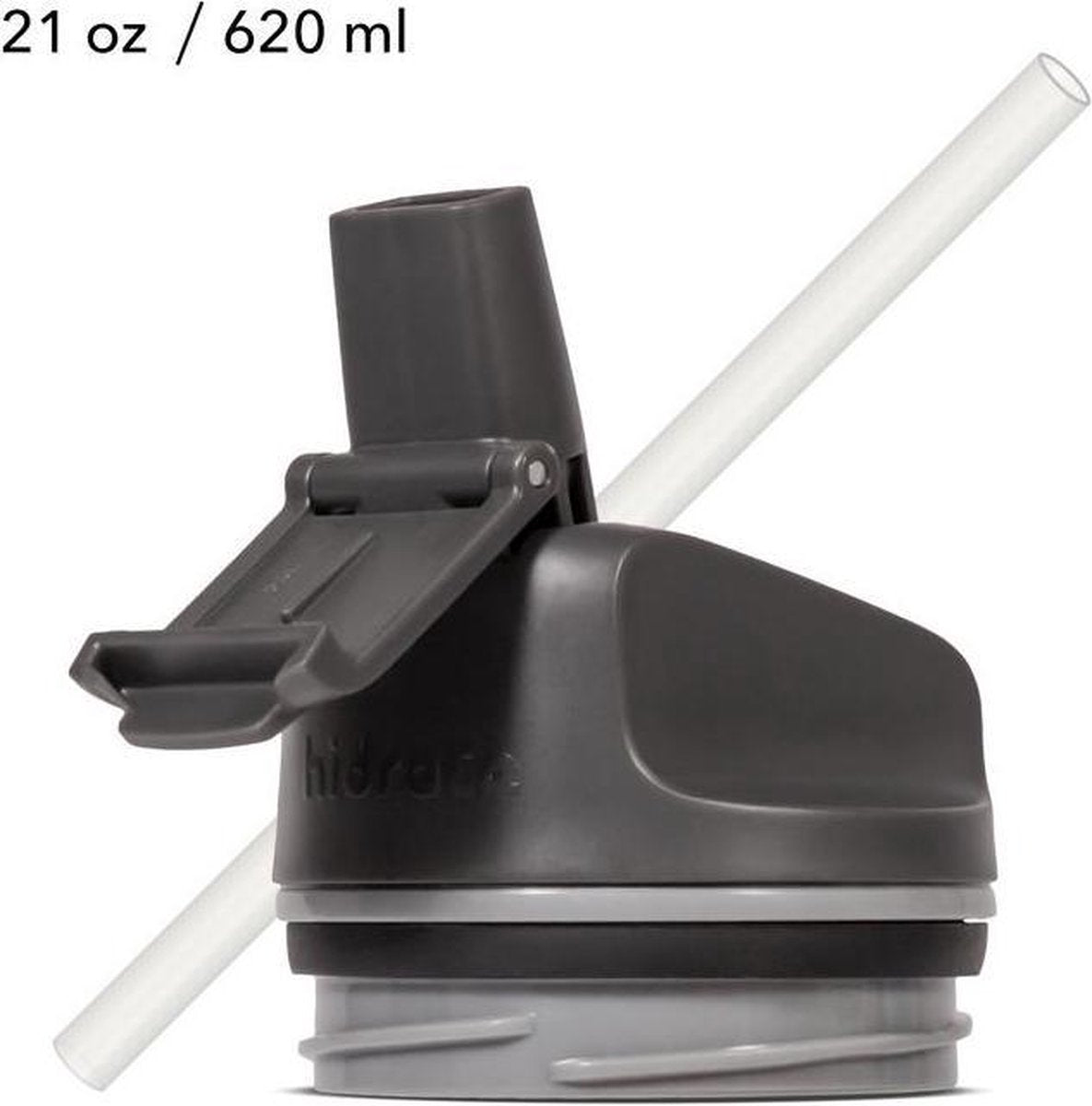 Hidrate Steel Grey 21oz/620ml Straw Lid