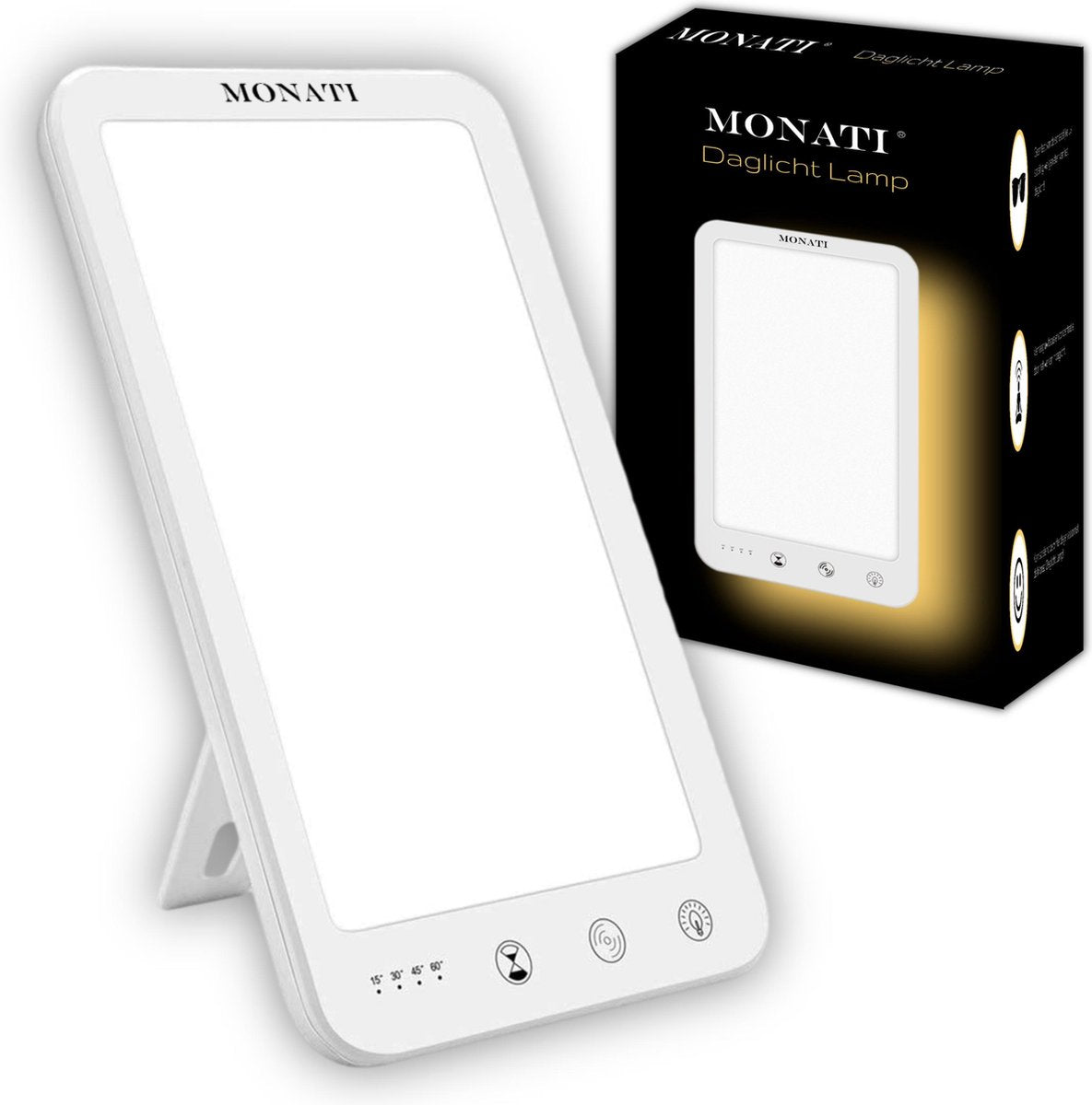 Monati Daglichtlamp - Lichttherapielamp met Warm Licht tegen Stress en Depressie