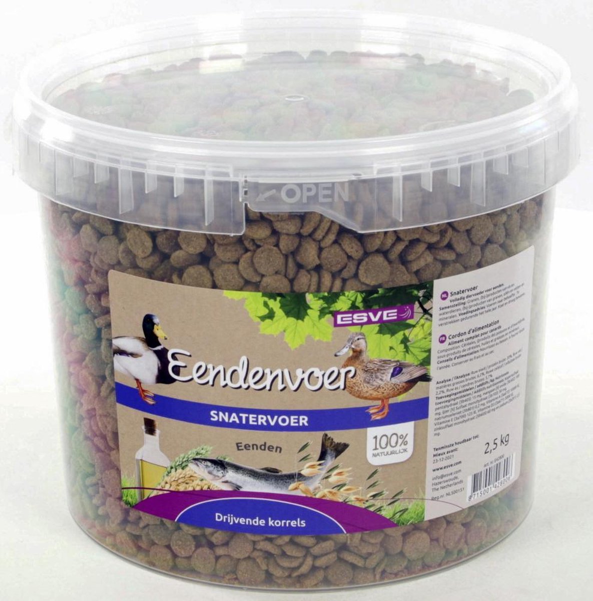 Esve eendenvoer - snatervoer - drijvend - 4 kilo