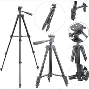 Camerastatief Voor Fotocamera en Smartphone Incl. Bluetooth Remote Shutter en Waterpas - Tripod - Smartphone Statief Fairco