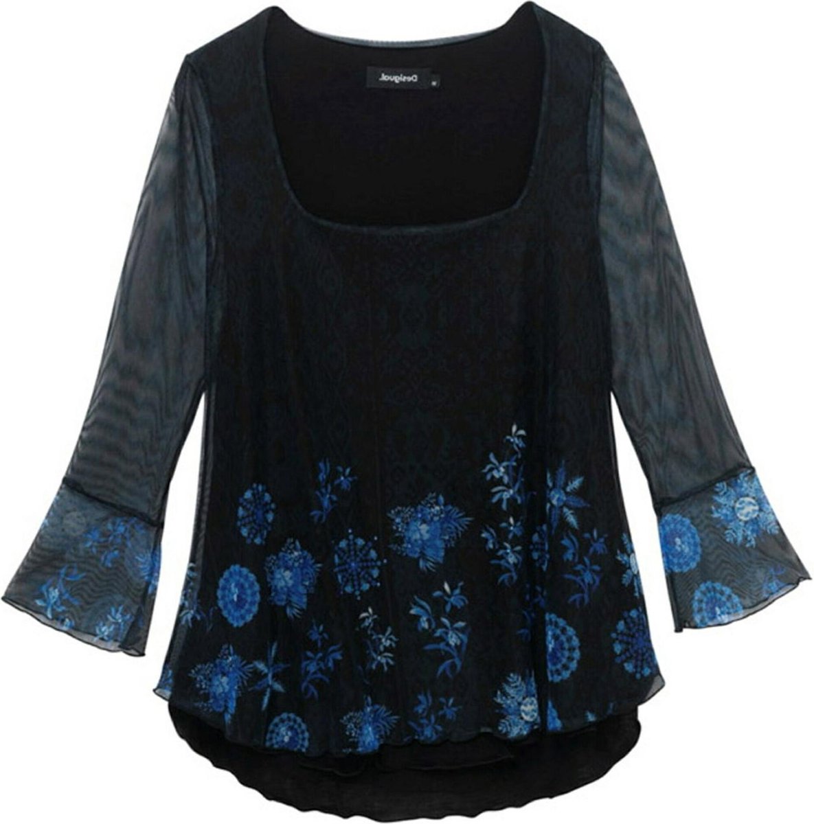 Desigual shirt carrie Blauw-S