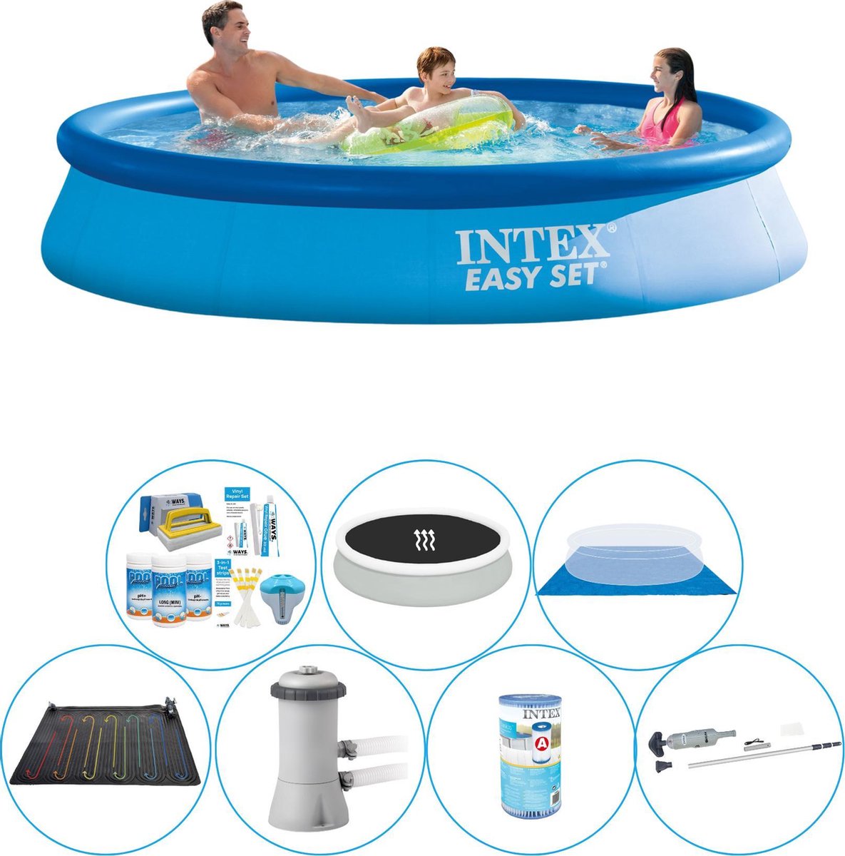 Slimme Zwembad Deal - Intex Easy Set Rond 366x76 cm