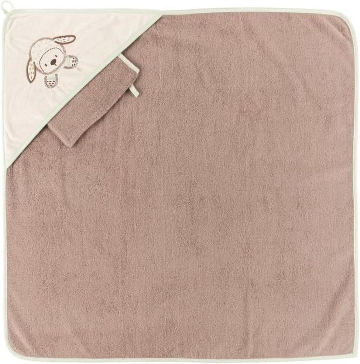 NATTOU-Fanny & OscarCape de bain + Gant 75x75cm