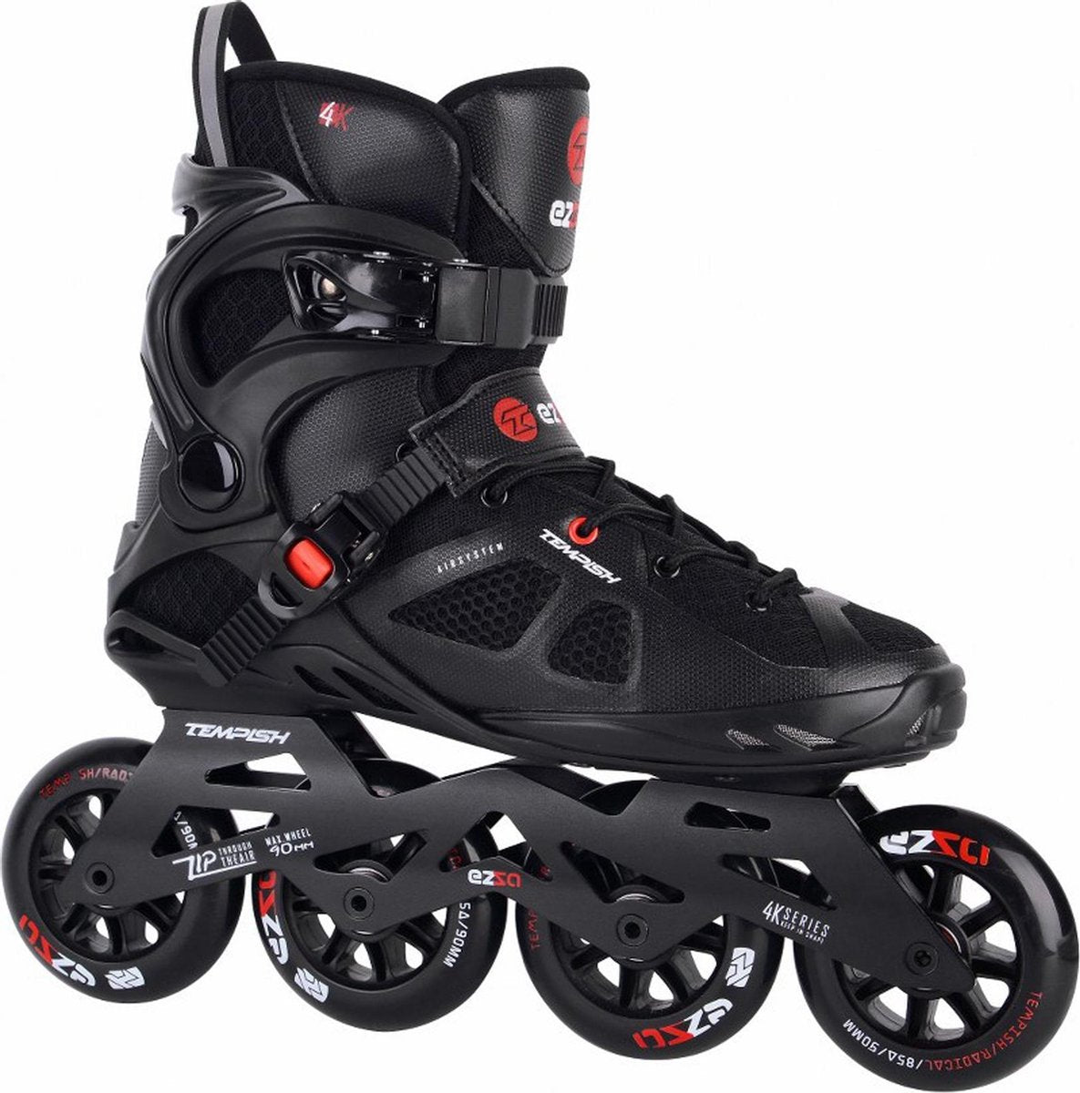 Tempish Ezza 90  Inlineskates - Maat 40 - Mannen - zwart/rood/wit
