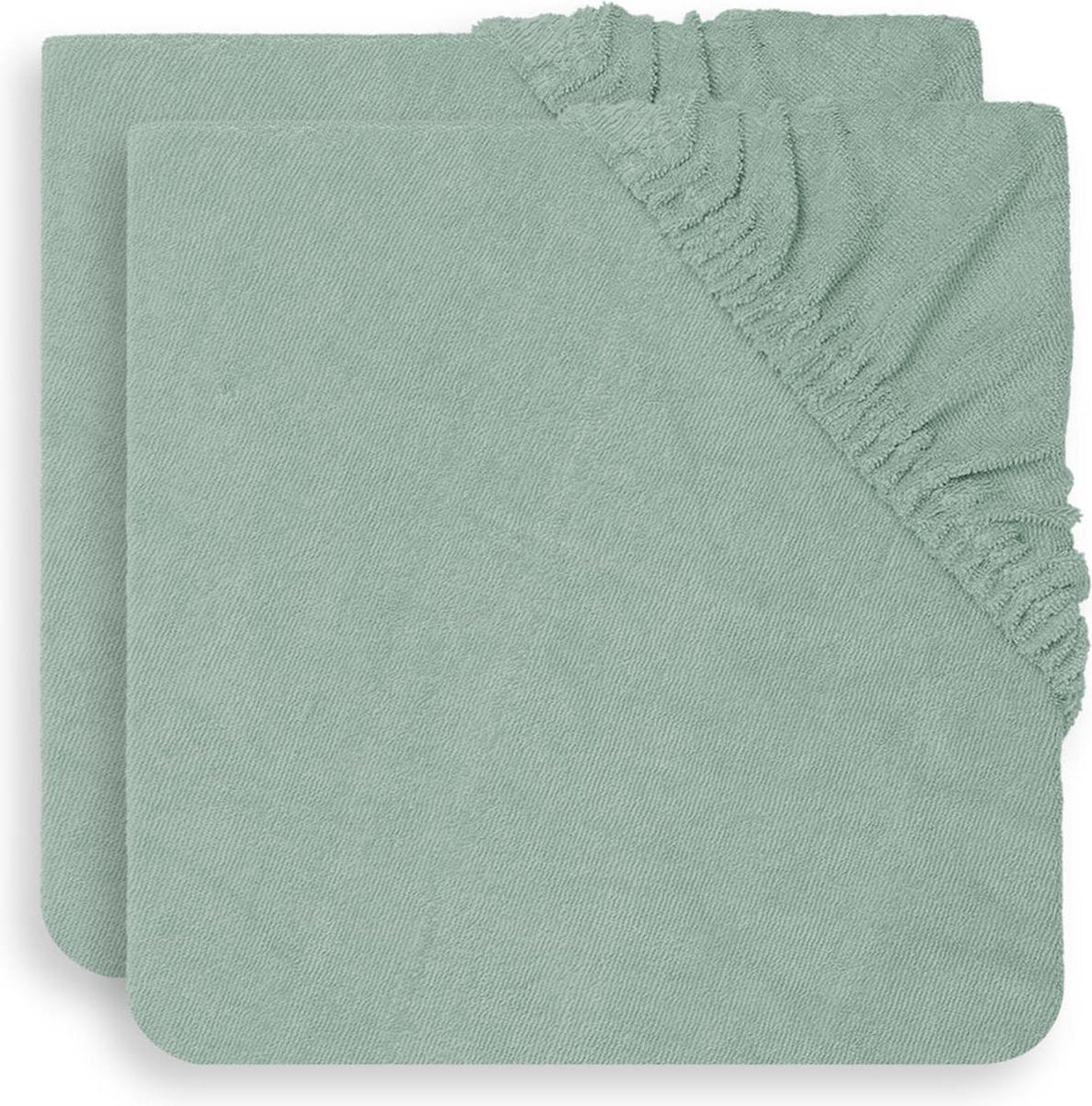 Jollein Aankleedkussenhoes Badstof 50x70cm - Ash Green - 2 Stuks