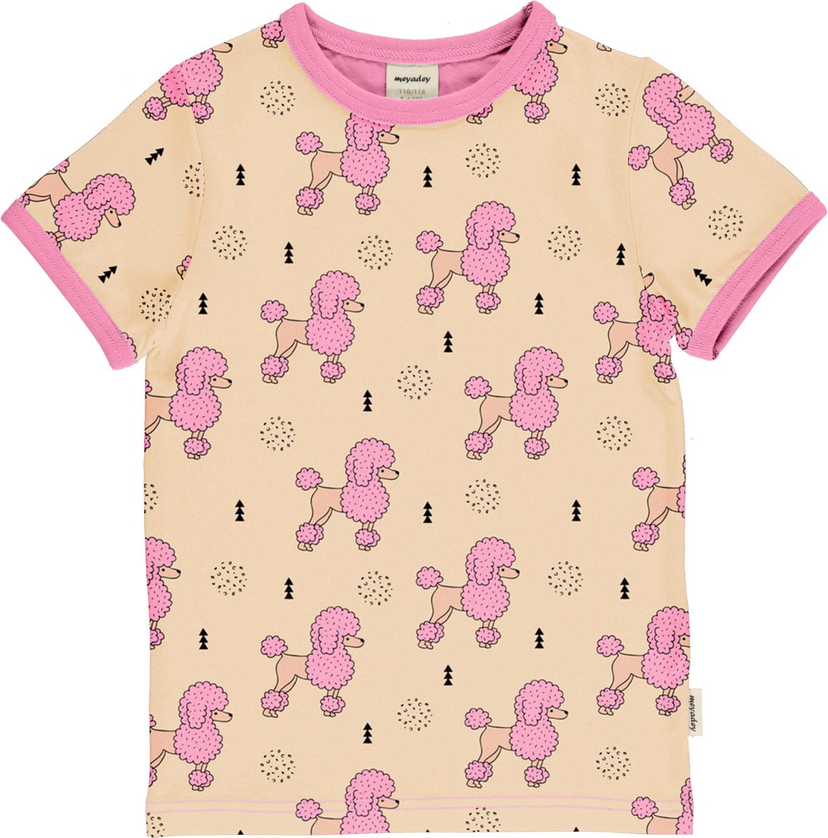 Meyadey T-shirt SS |PERKY POODLE| Maat 74/80