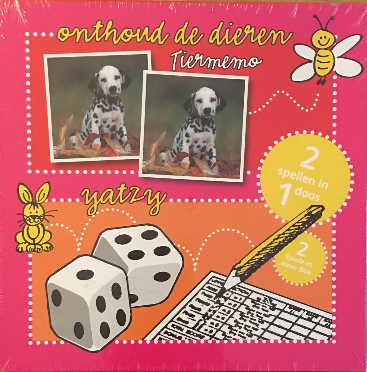 Tiermemo onthoud de dieren Yatzy spel