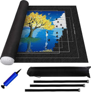 Puzzelmat voor 1500 stukjes - Portapuzzle – Puzzelmap – Bord – Rol – Inclusief 4 gratis Puzzelstukjes Sorteer Bakje
