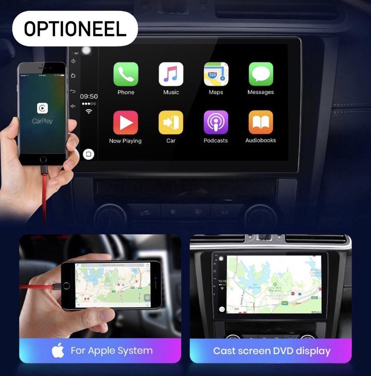 GRATIS CAMERA! Renault Kadjar 2015-2021 Android 10 navigatie en multimediasysteem autoradio RDS Bluetooth USB WiFi 1+16GB