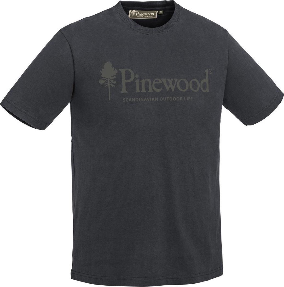 Pinewood Outdoor Life T-Shirt - Dark Navy - Outdoorshirt - 100% Biologisch Katoen - Unisex