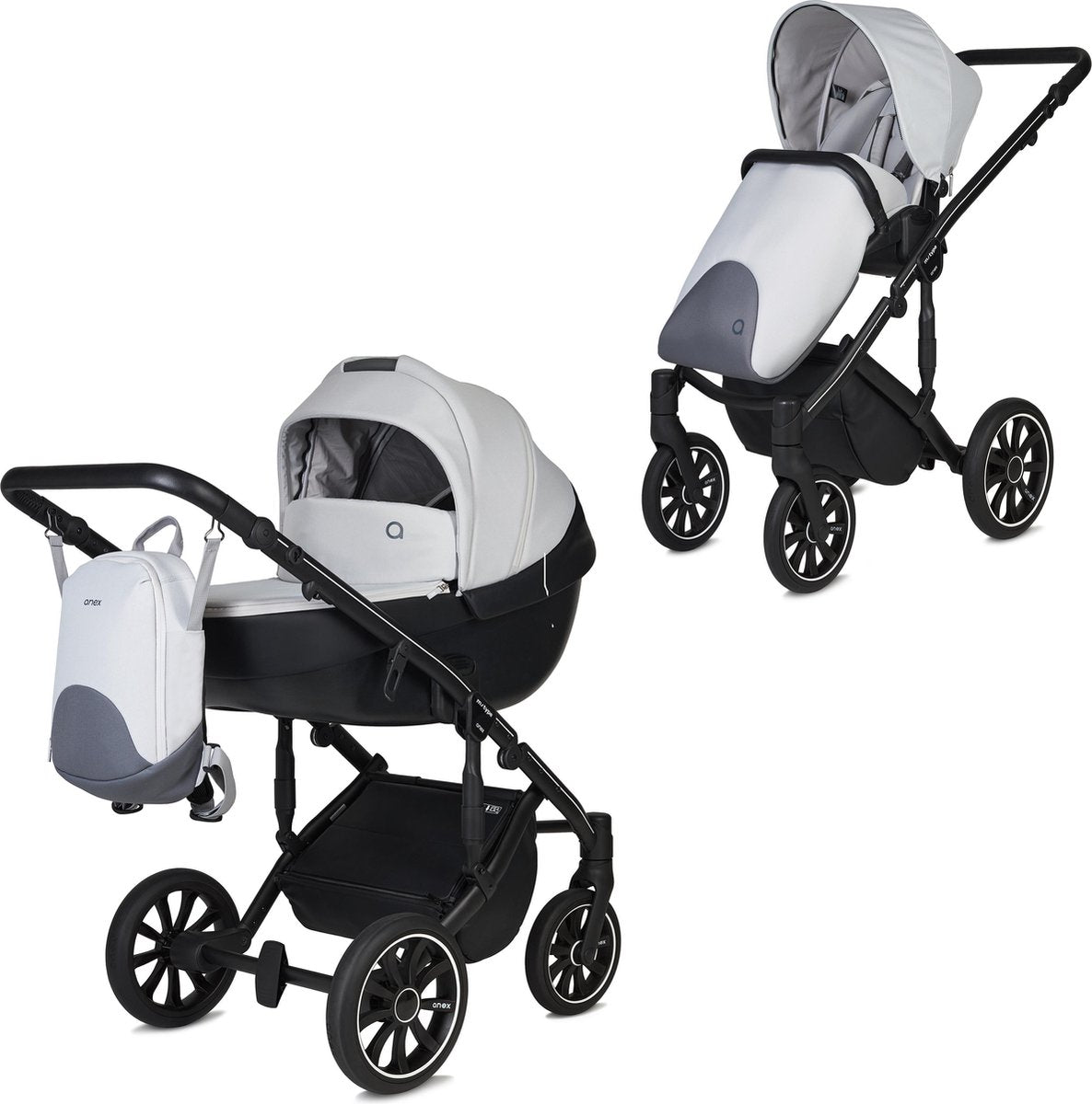 ANEX m / type kinderwagen 2 in 1 incl. luiertas & regenhoes SP 31 inverse