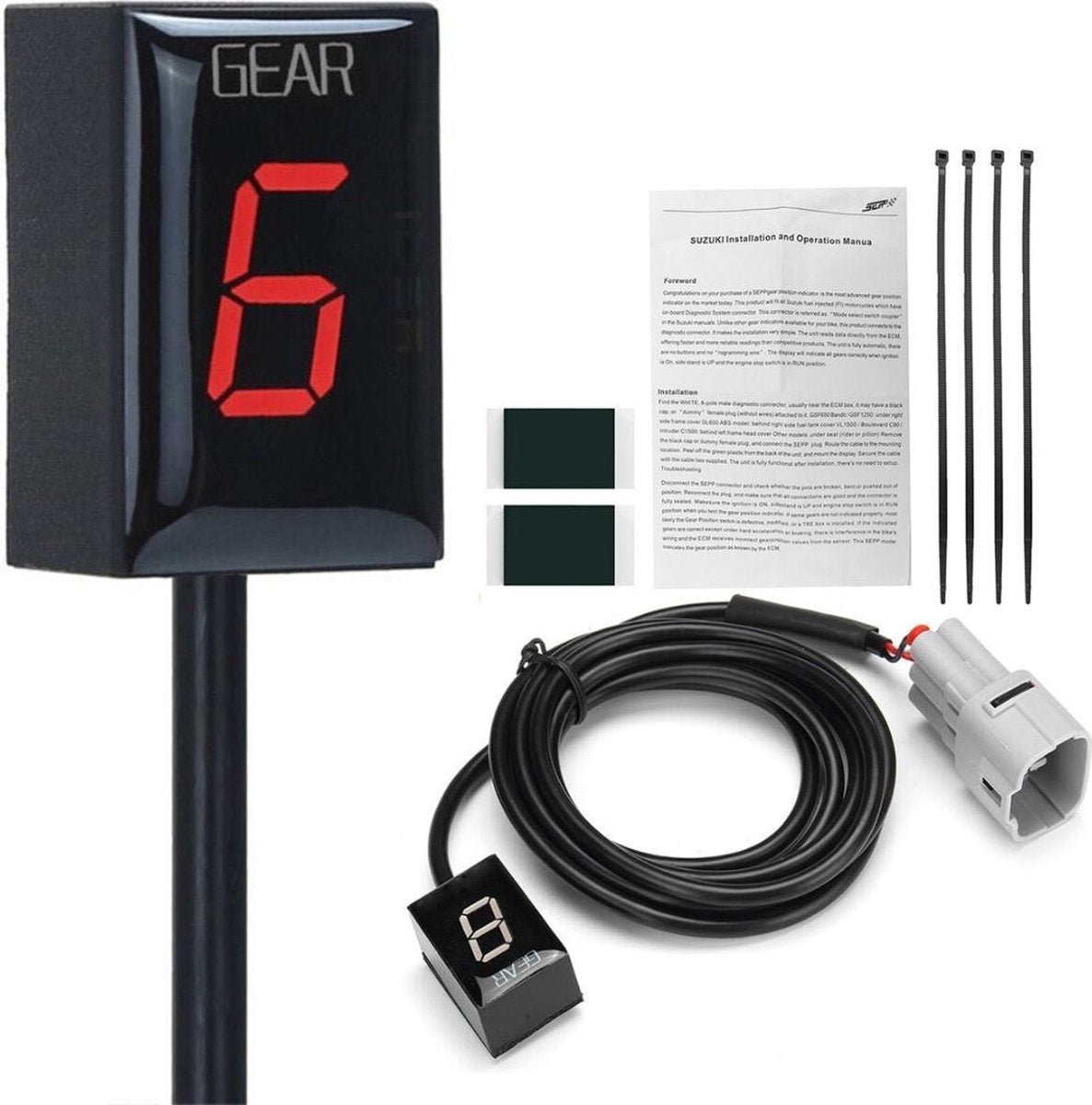 Disp Gear Indicator - Motor - Brommer - Versnellingsindicator - LED Display
