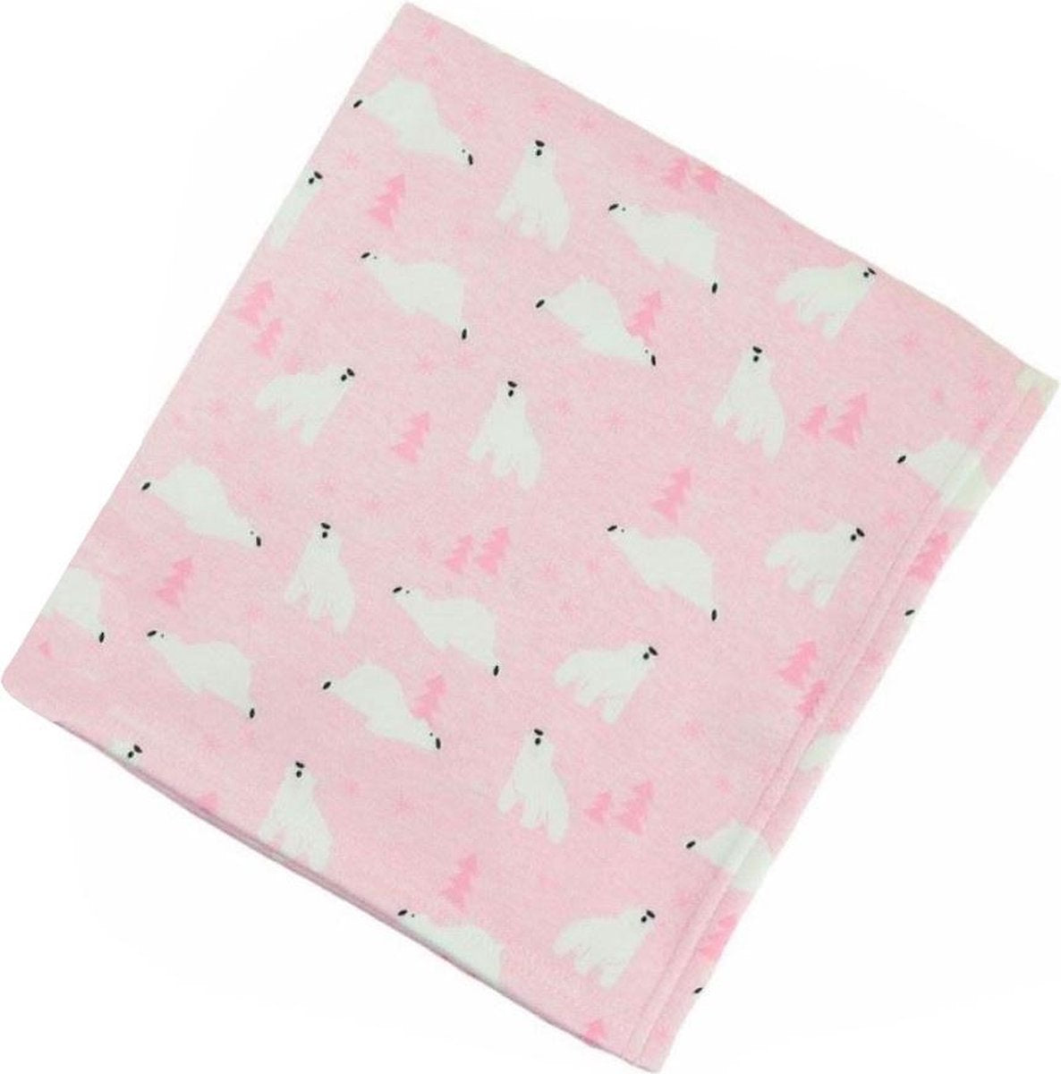 Soft Touch Dekentje Polar Bear 90 X 80 Cm Polyester Roze