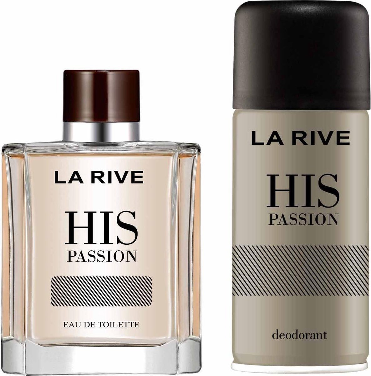 La Rive Geurset His Passion Heren 250 Ml Lichtbruin/beige 2-delig