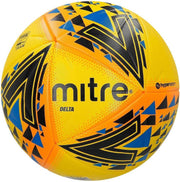 Mitre Voetbal Delta Polyurethaan Geel/zwart/blauw Maat 5