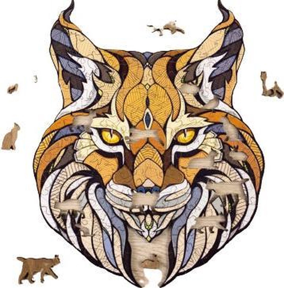 Eco Wood Art Houten Puzzel Lynx