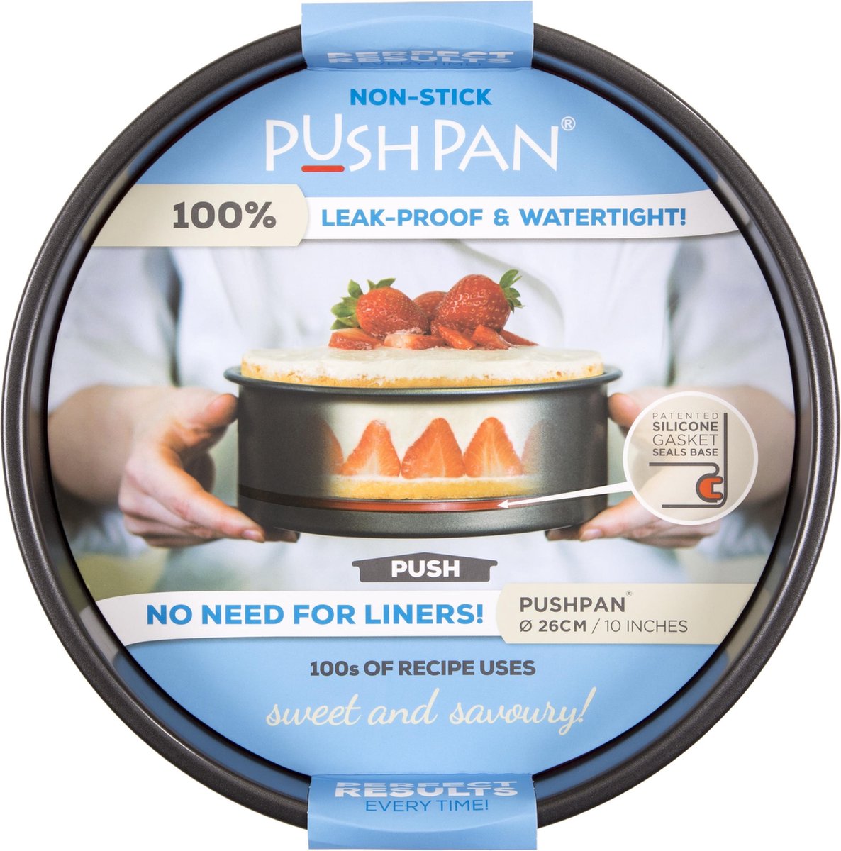 Wham PushPan Springvorm - Aluminium Non-Stick - Rond - Ondiep - 26 cm