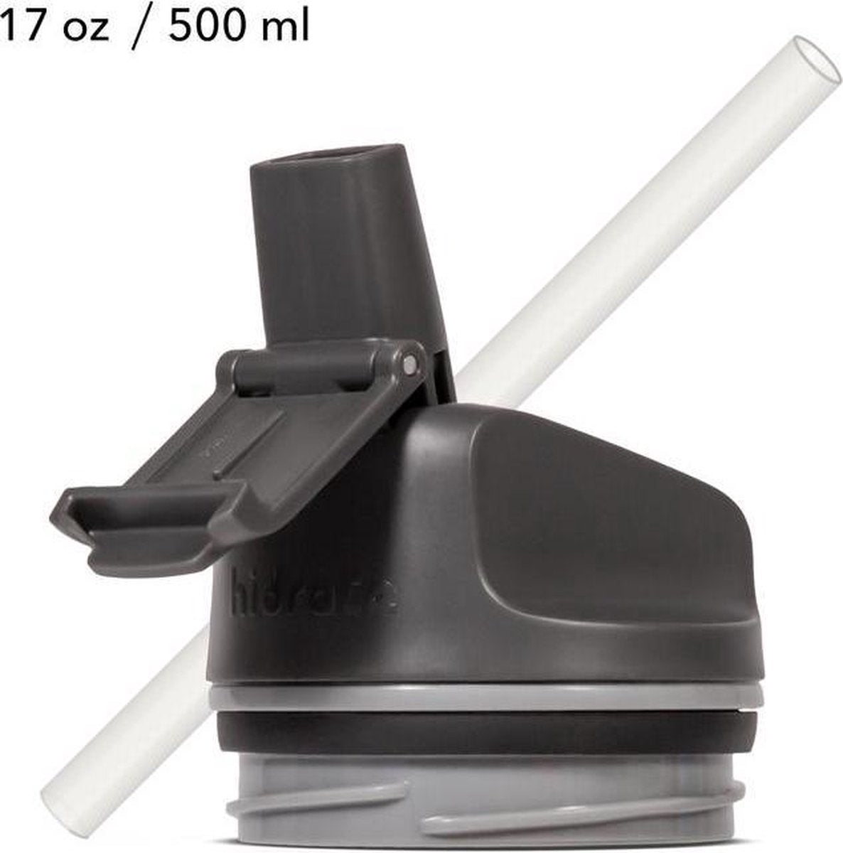 Hidrate Steel Grey 17oz/500ml Straw Lid