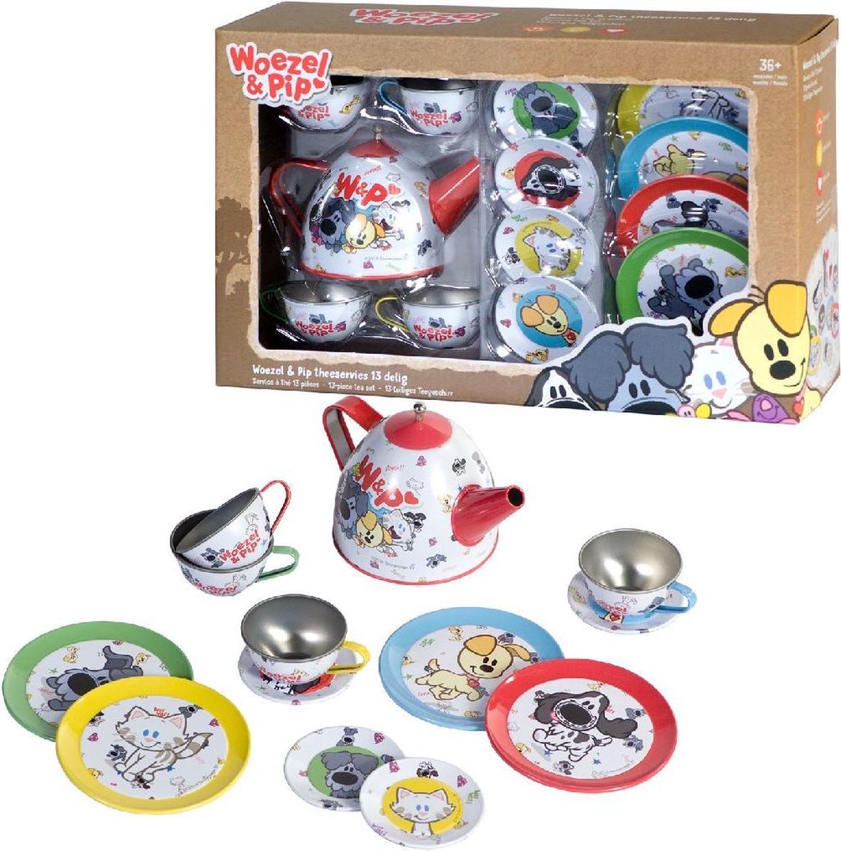Woezel en Pip Theeservies Tin