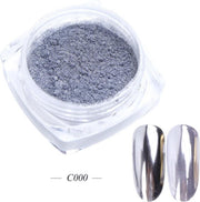 GUAPÀ - Holografische Glitter Poeder - Zilver - Nail Art & Nagel Decoratie Chrome Nails - 1 stuk