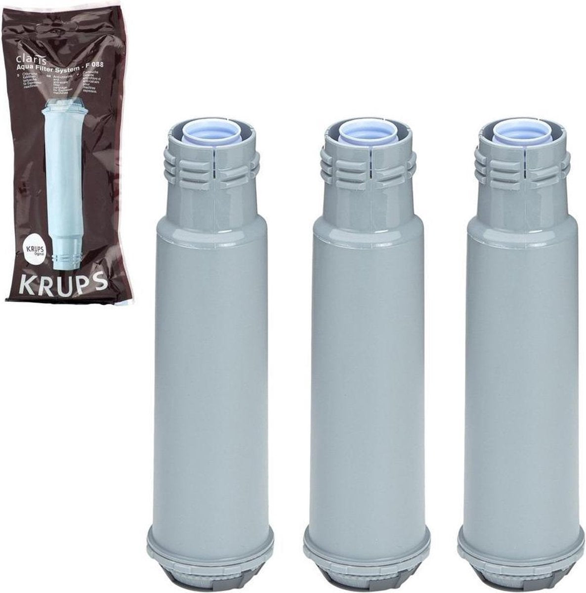 3x Krups Claris F08801 waterfilter F088