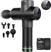 REGENTECH Massage Gun - Massage Apparaat - LCD - 20 Snelheden - Zwart