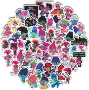 Stickers Trolls 50 stuks assorti