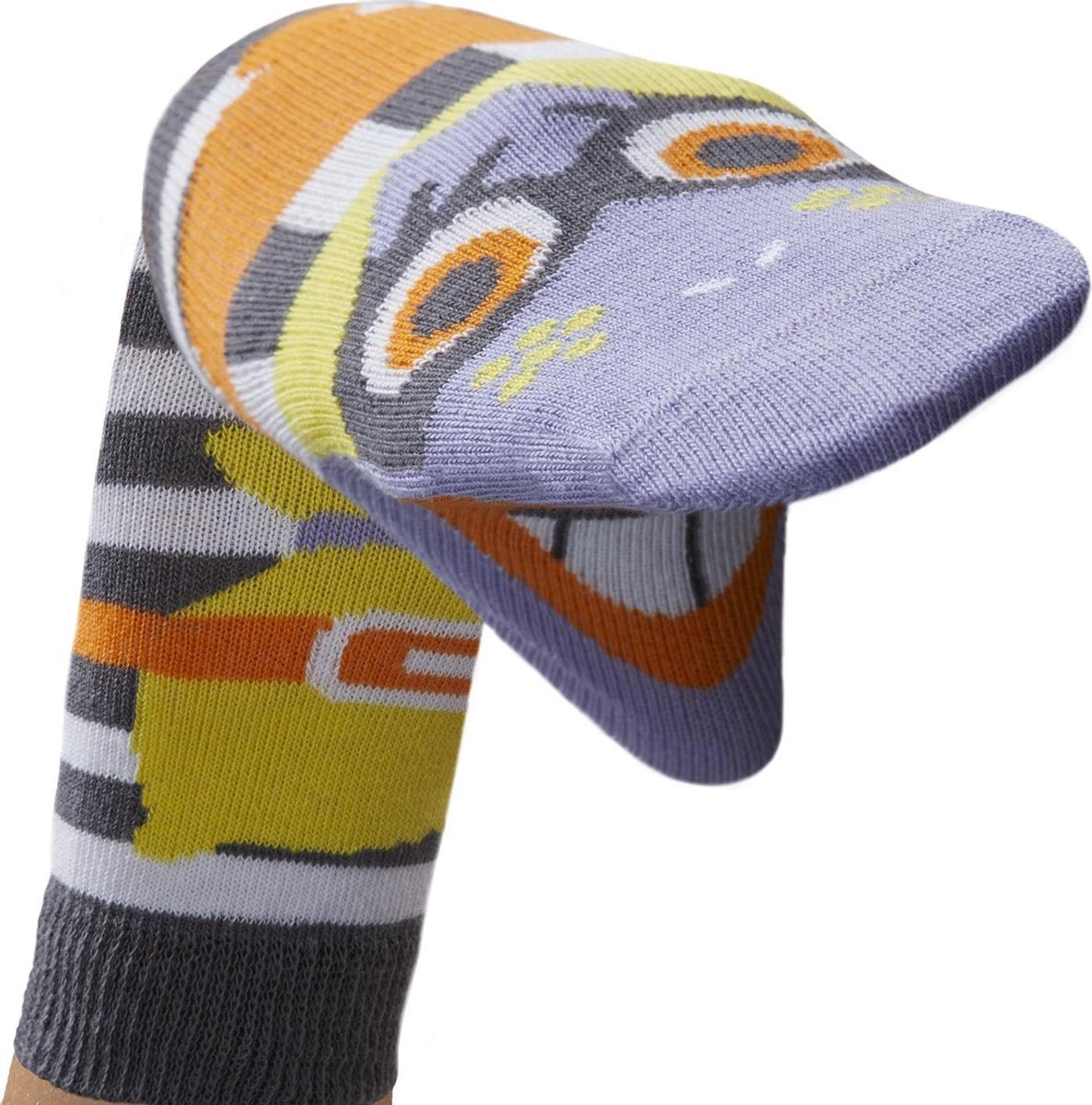 WALKYTALKIES - Kindersokken - Sokpop - Boef Meisje - Maat 23-26 - 3-4 jaar