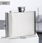 Heupfles - RVS - Whiskey Fles - 120ML - 4Oz