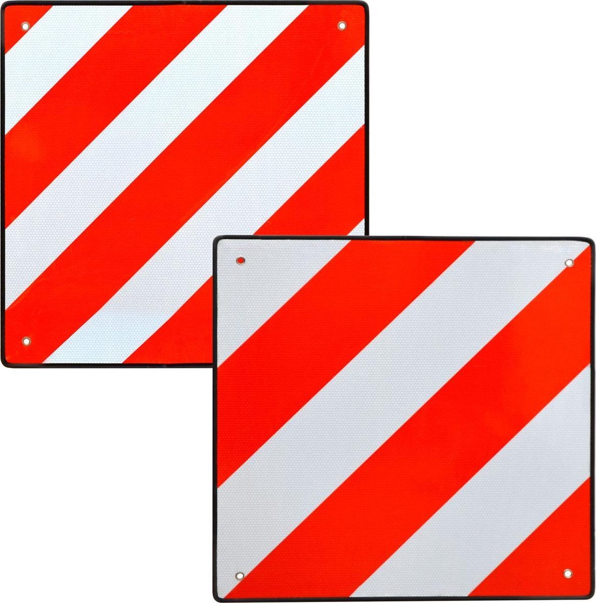 Waarschuwingsbord Italië Spanje Spanje B-Ware 50x50cm aluminium reflector waarschuwingsbord rood-wit