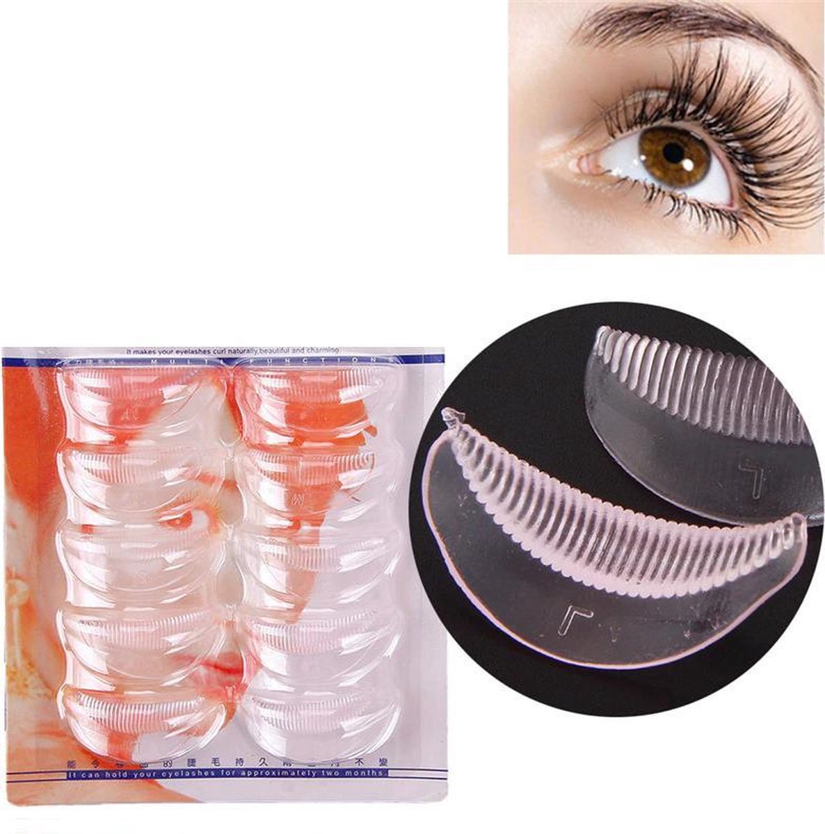 GEAR 3000® wimperlifting pads voor lash lift kit - wimperlifting set - herbruikbaar - 10 stuks
