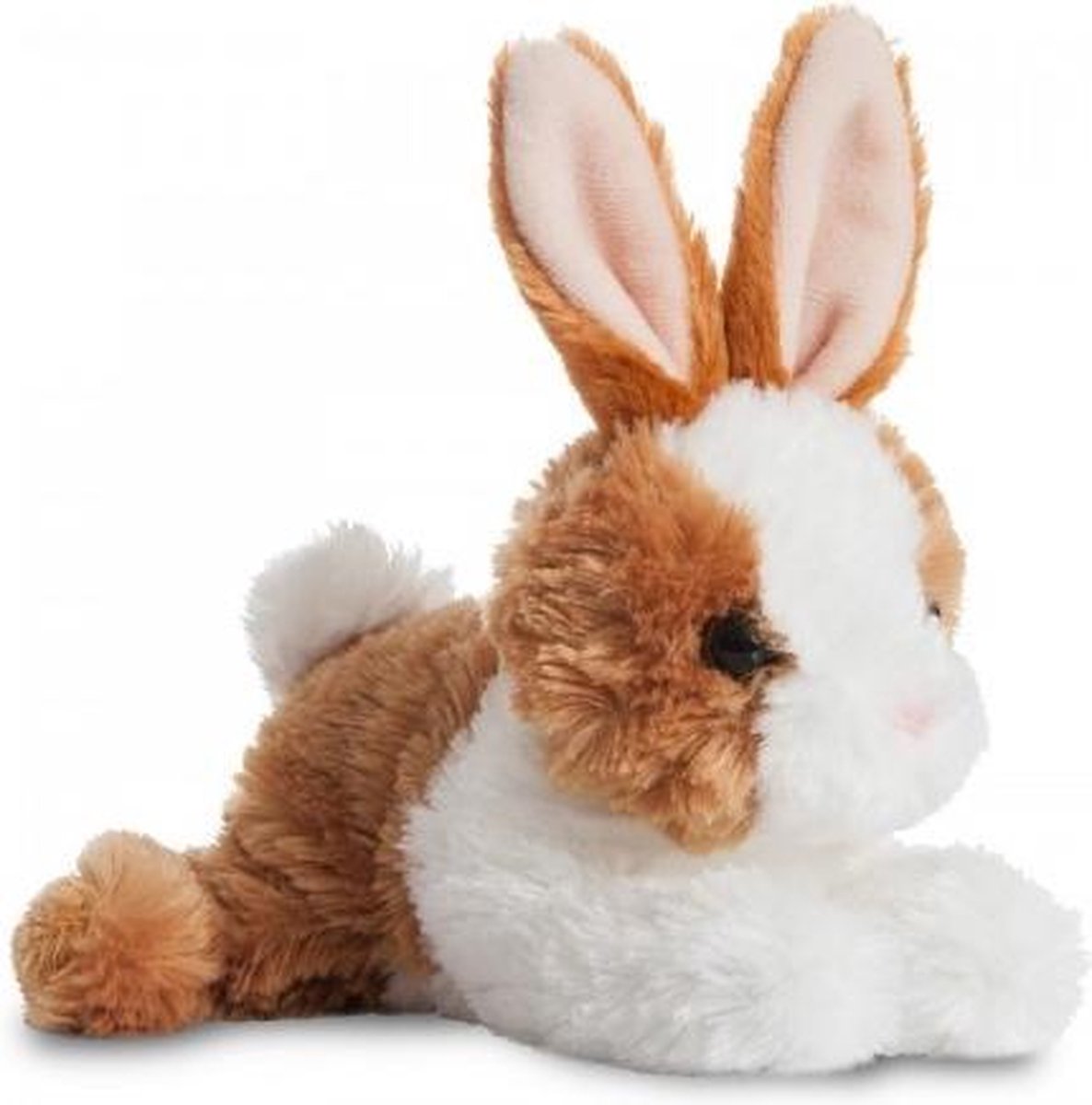 Aurora Knuffel Mini Flopsie Konijn Bruin-wit 20
