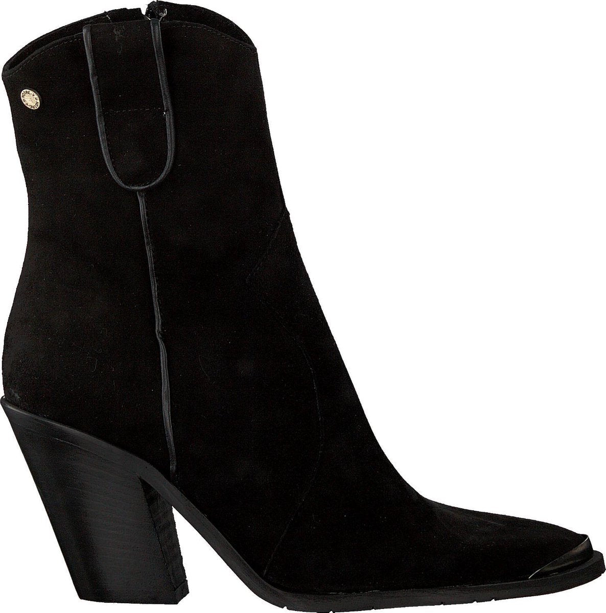 Notre-V Ah42 Enkellaarsjes - Enkelboots - Dames - Zwart - Maat 37