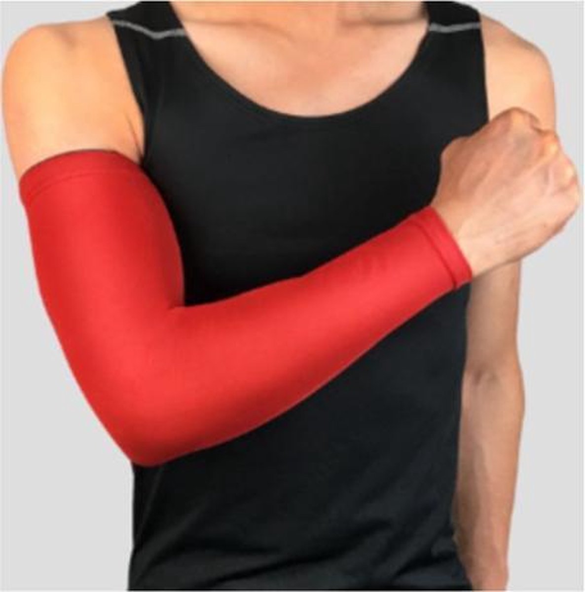 2 Stuks Rode Armwarmers - Armstukken - Extra Large - XL