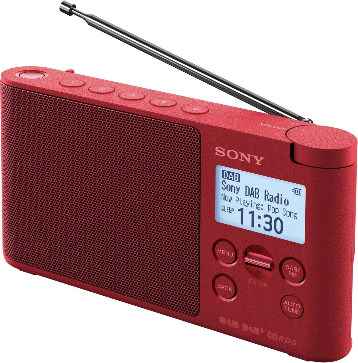 Sony XDR-S41D - DAB+ Radio - Rood