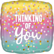 Folieballon thinking of you