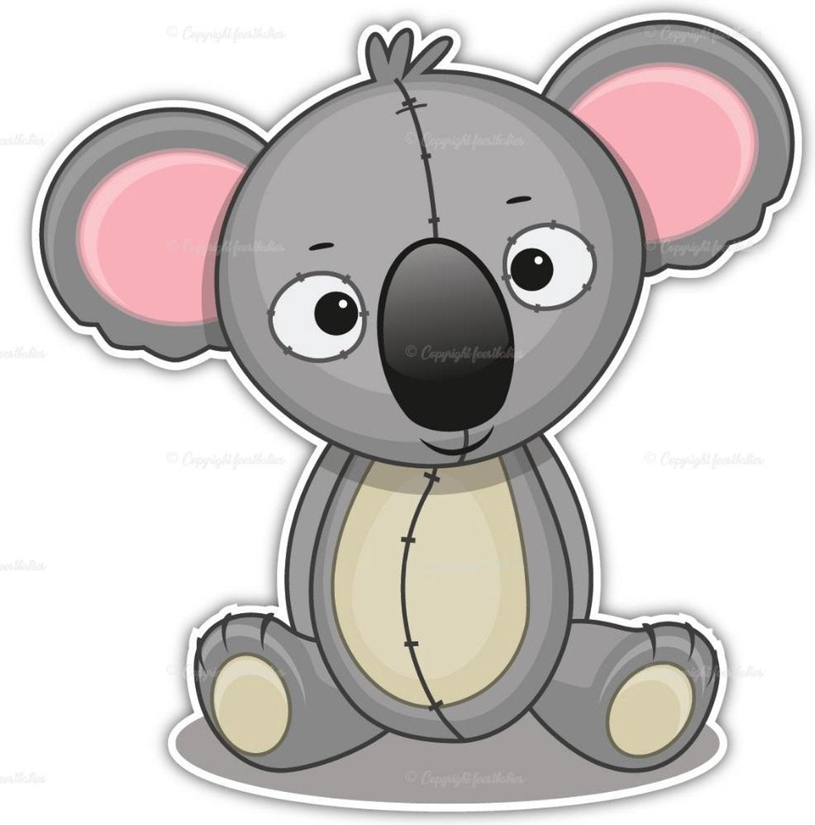 geboortebord koala 75 cm