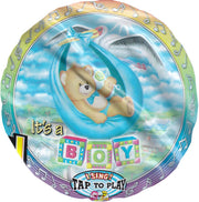Folieballon - It's a boy - Met muziek - 71cm - Zonder vulling