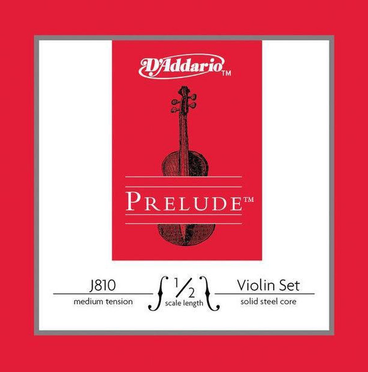 D'Addario vioolsnaren Prelude J810 1/2
