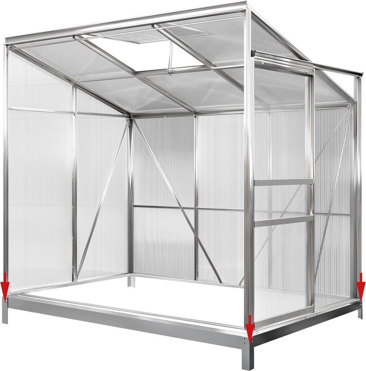 Deuba Aluminium zijkas met fundering - 3