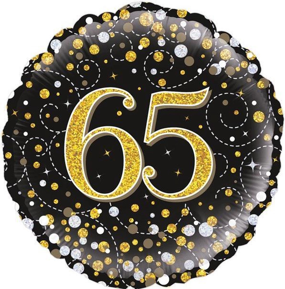 Folieballon - sparkling 65 - rond - leeg