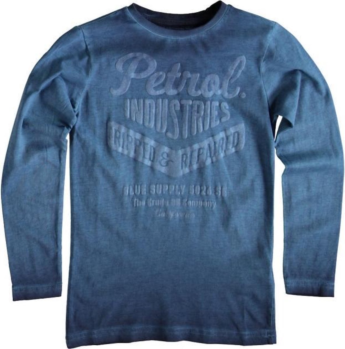 Petrol blauwe longsleeve Maat - 104