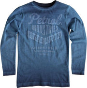 Petrol blauwe longsleeve Maat - 104