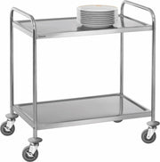 RVS Serveerwagen 2 bladen medium